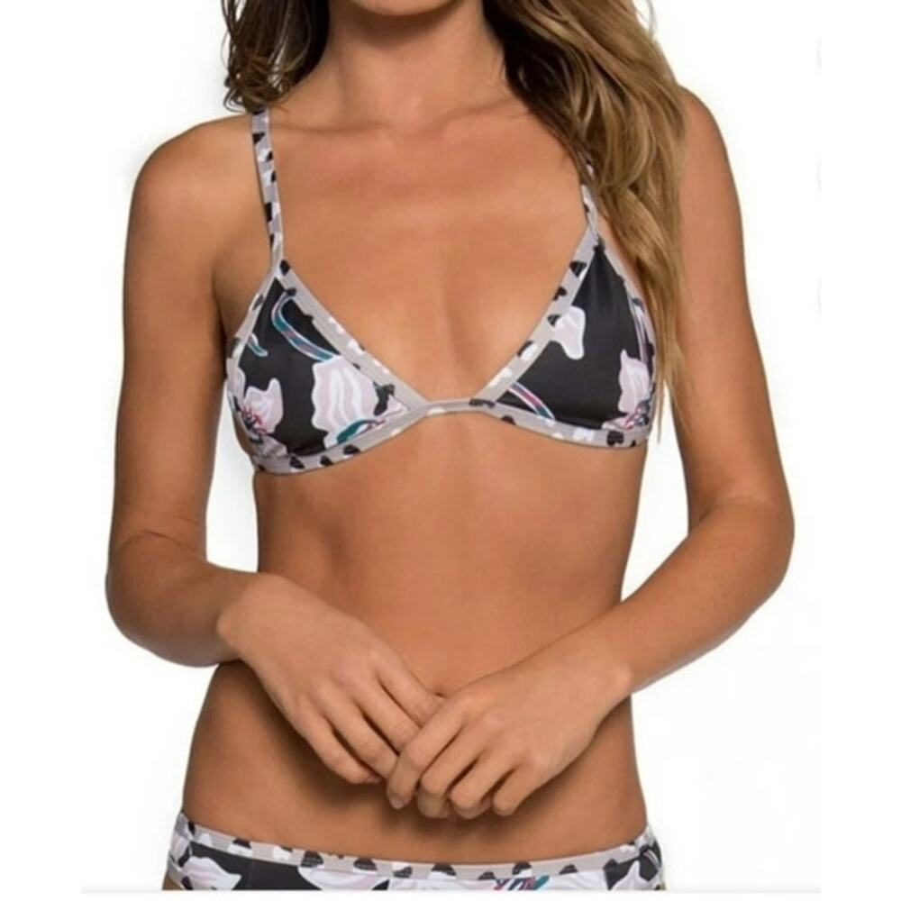 Tavik Womens Jett Triangle Bikini Swim Top XS